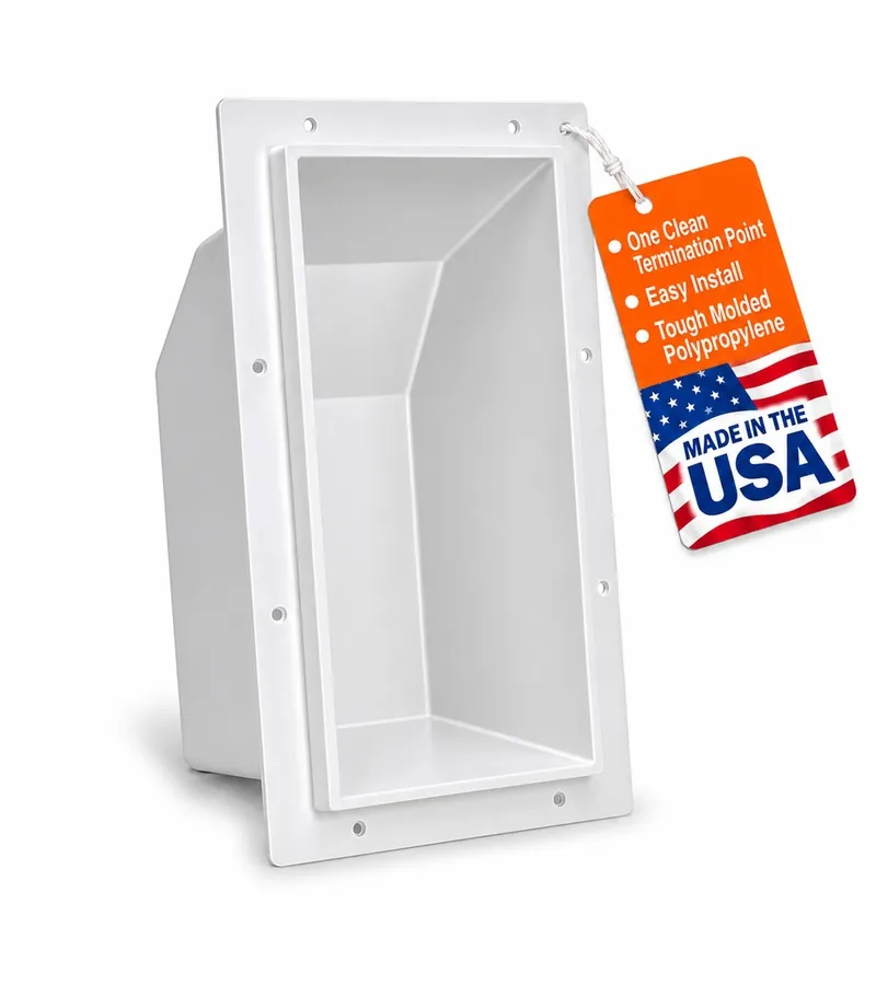 Lineset Box line set rough-in box, white