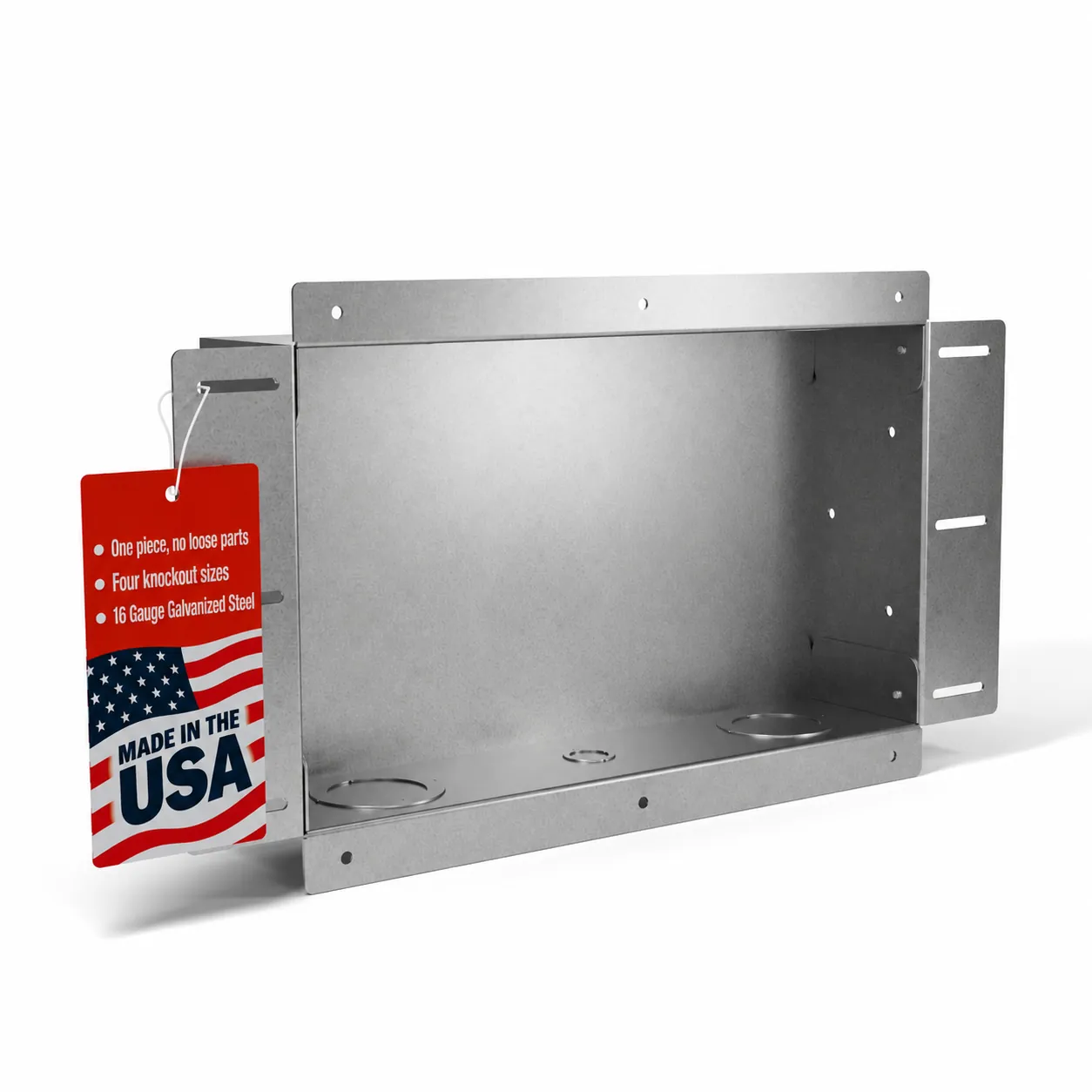 Star Box 16 gauge galvanized steel mini-split rough-in box